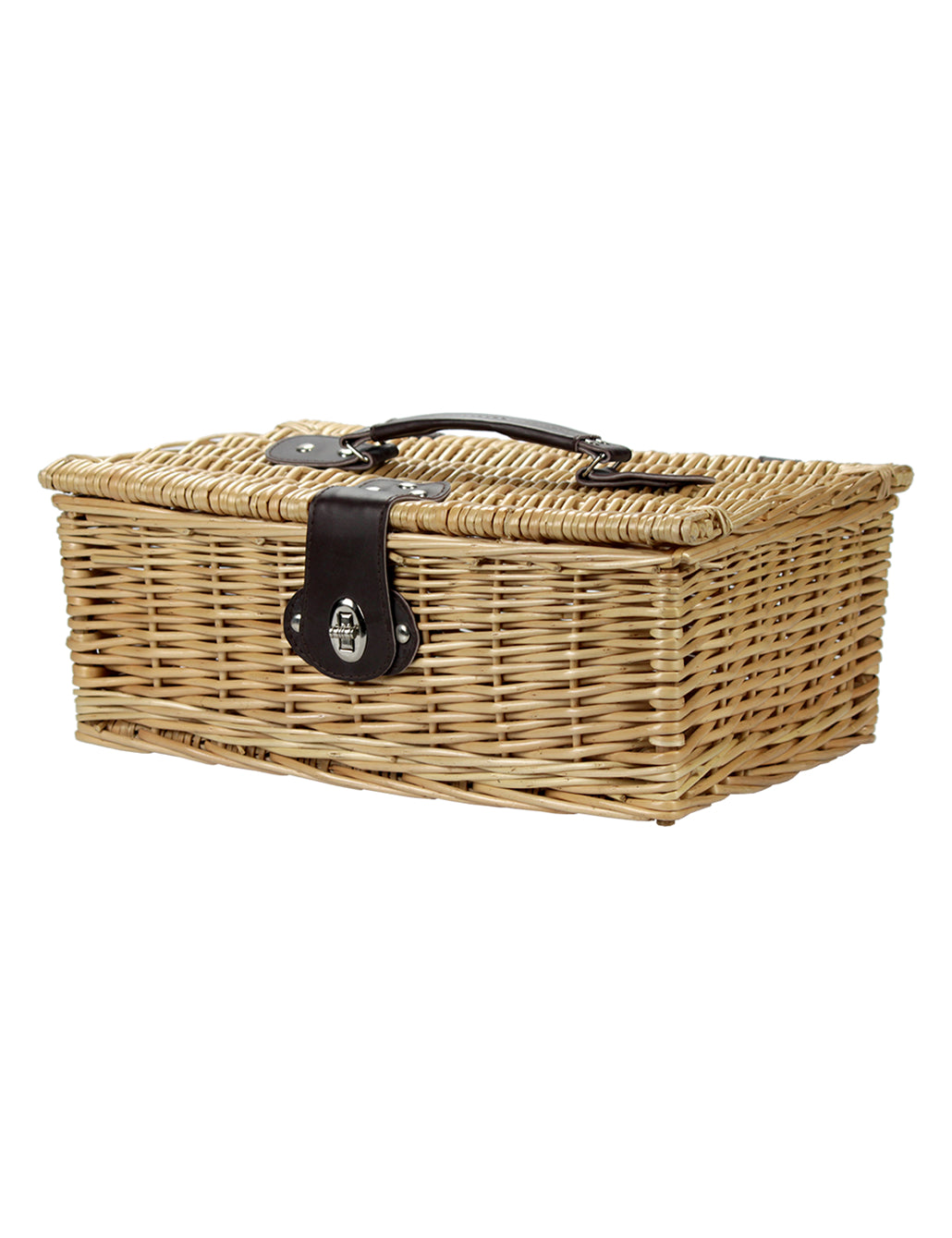 Wicker Picnic Hamper for 2 bottles